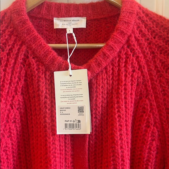 NWT Sezane EMILE CARDIGAN - Picture 4 of 7
